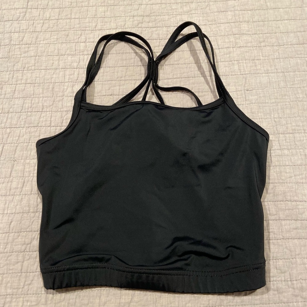 Weissman Balera Strappy Camisole Crop Top Black Adult Small MT13107 - Picture 3 of 6